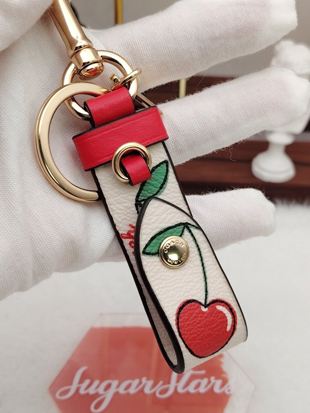 COACH Trigger Snap Bag Charm Keychain